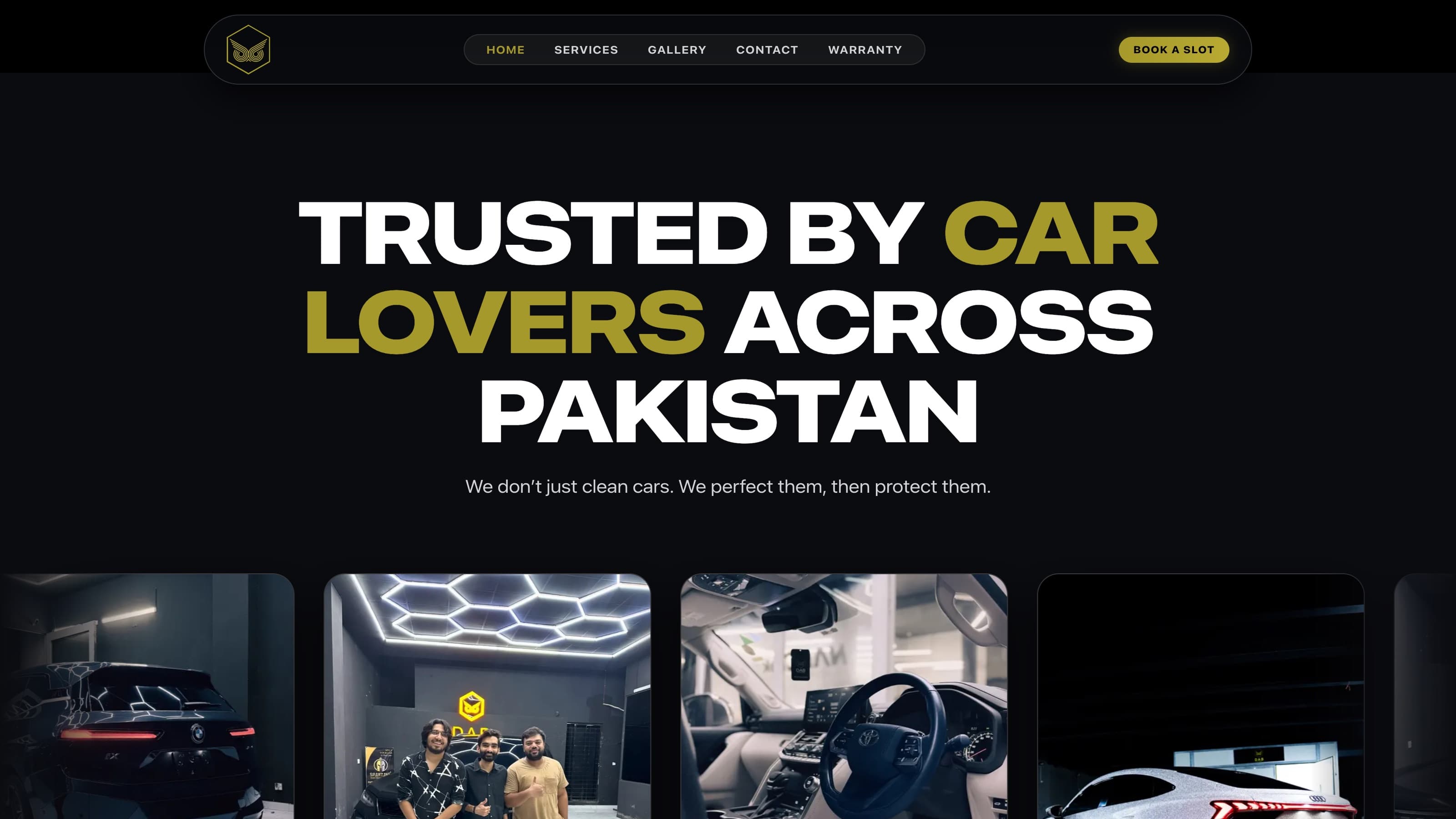 DAB Auto Concept — A premium studio brand and website that showcases the work and turns visitors into booked slots.