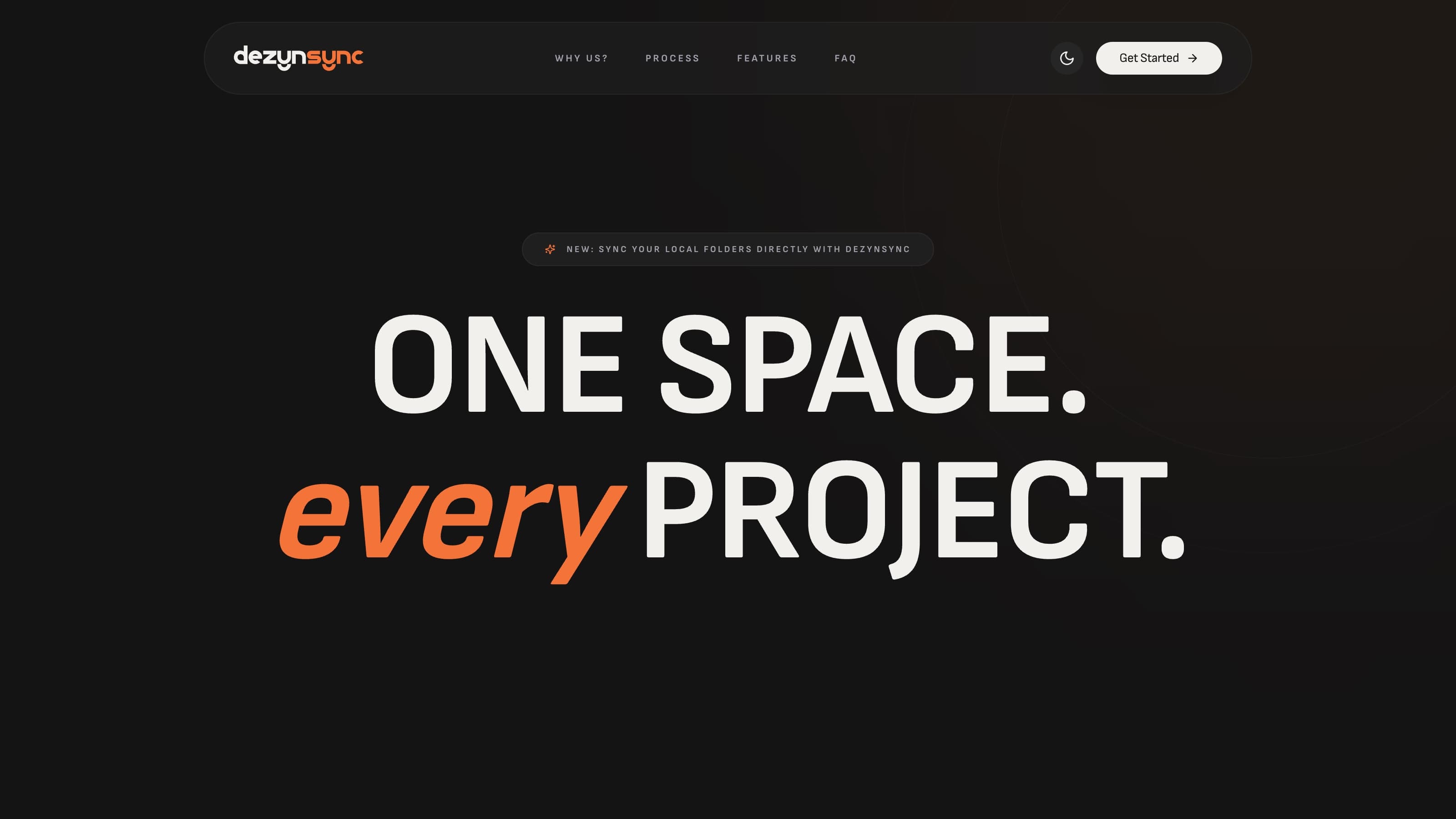 Dezynsync — One workspace for files, client feedback and invoices, with local folders synced to the cloud.