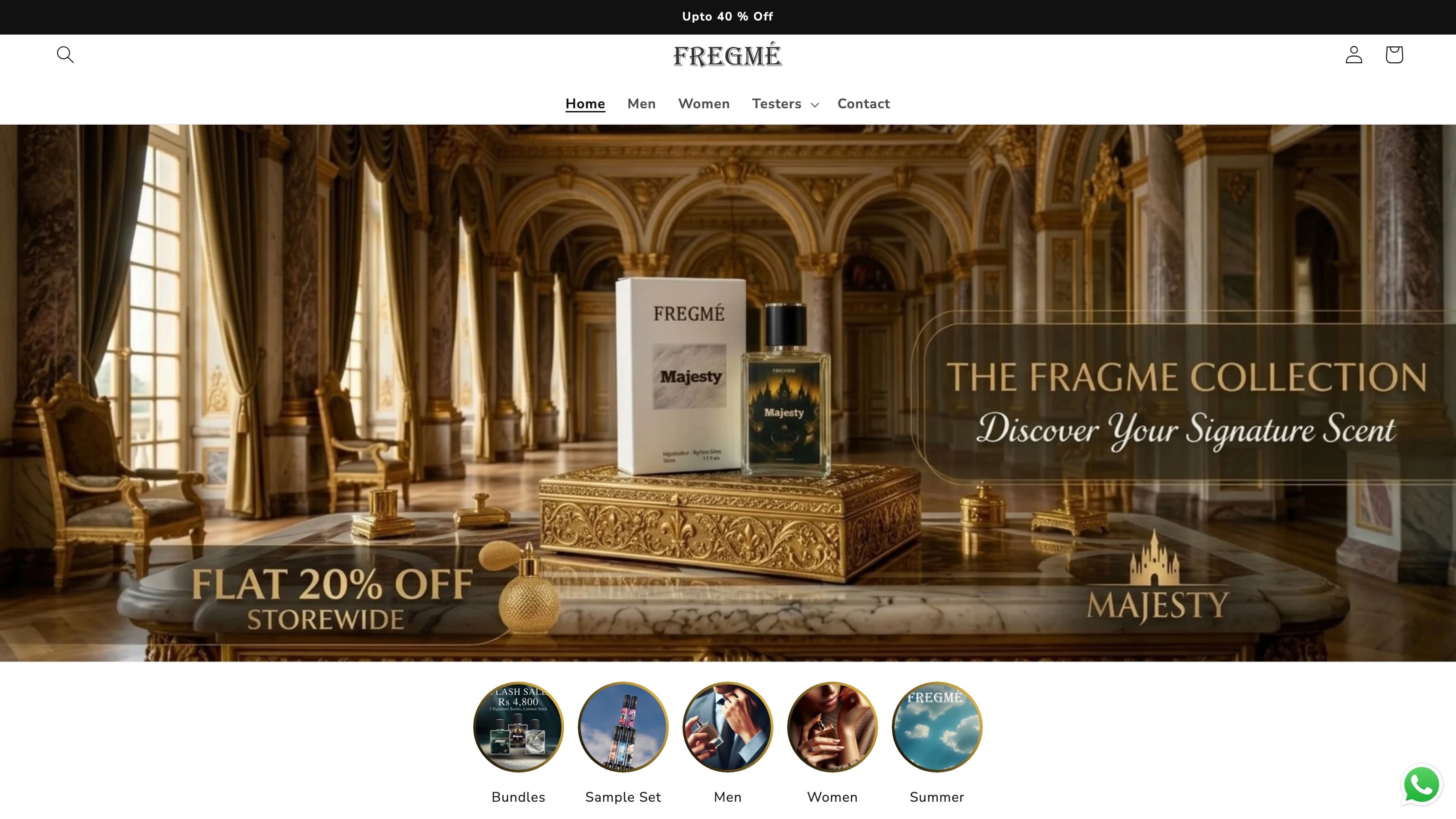 FREGME — A fragrance brand and online store selling premium impressions of famous scents, delivered nationwide.